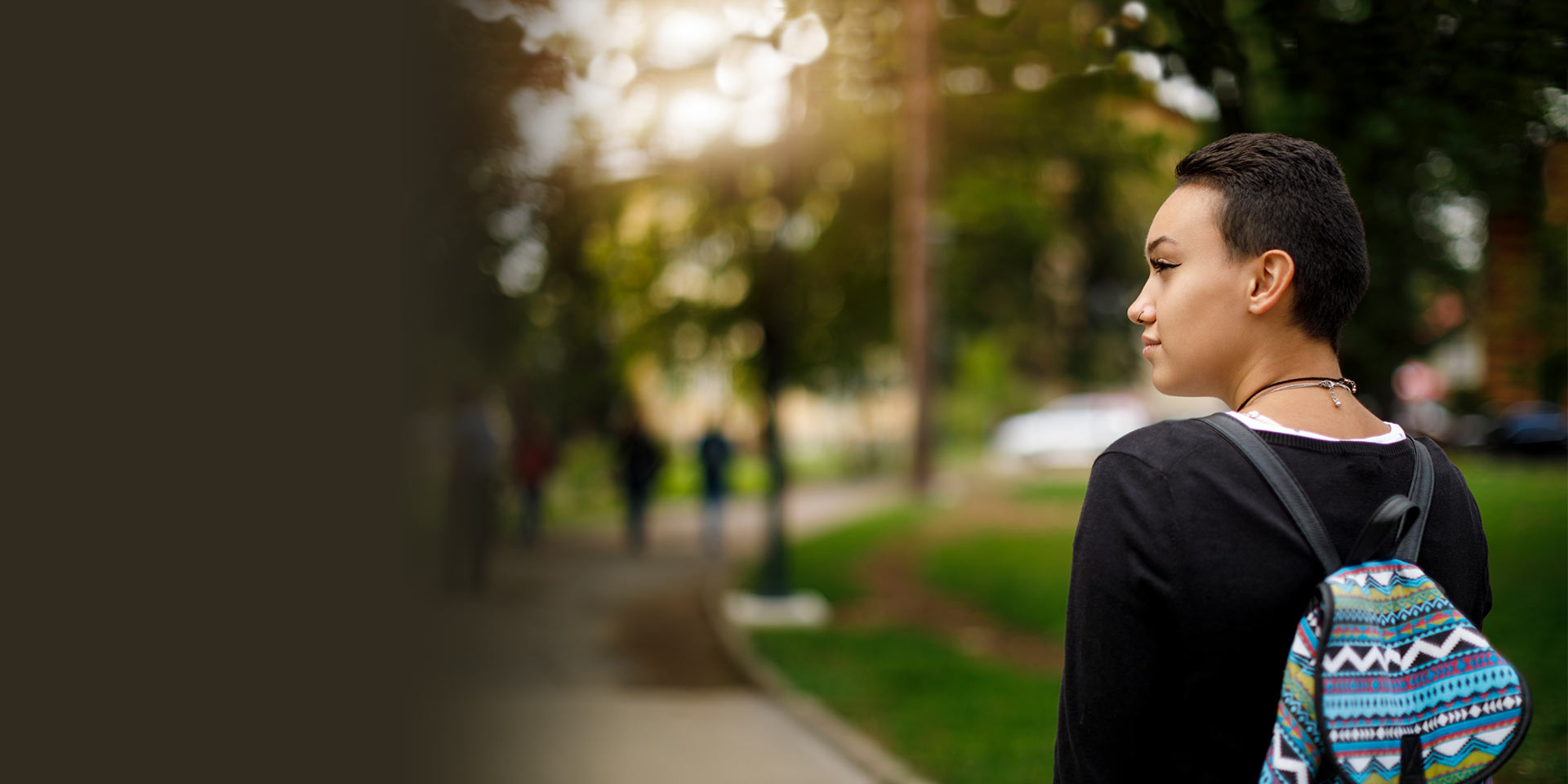 A student on campus who is an example of a Student Checking account customer